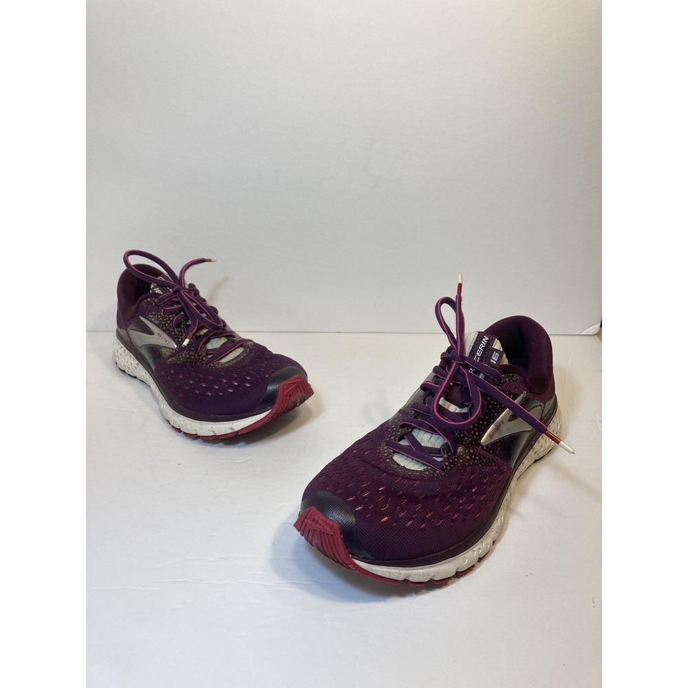 Brooks Womens Glycerin 16 Running Shoes Purple 1202781B527 Low Top Lace Up 8.5 B
